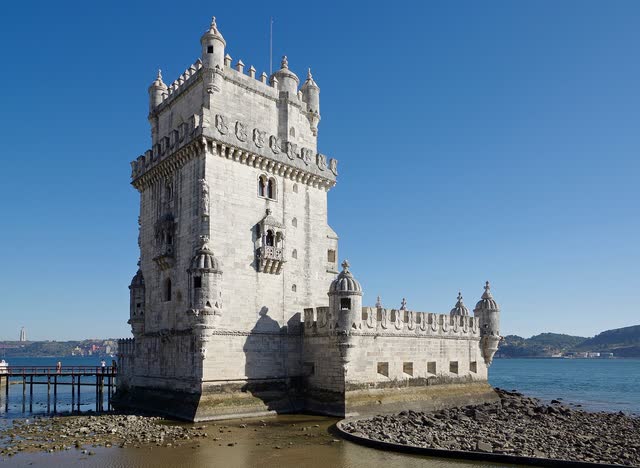 The Belém Tower on the Tagus in Lisbon